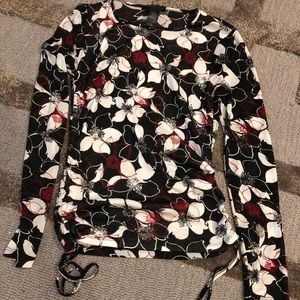 Kenneth Cole scrunched side blouse